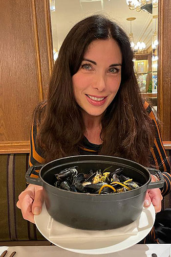 Alexandra Polzin geno&szlig; ein Dinner in Jack's Brasserie im Schweizerhof in Bern &copy;Foto:Privat)